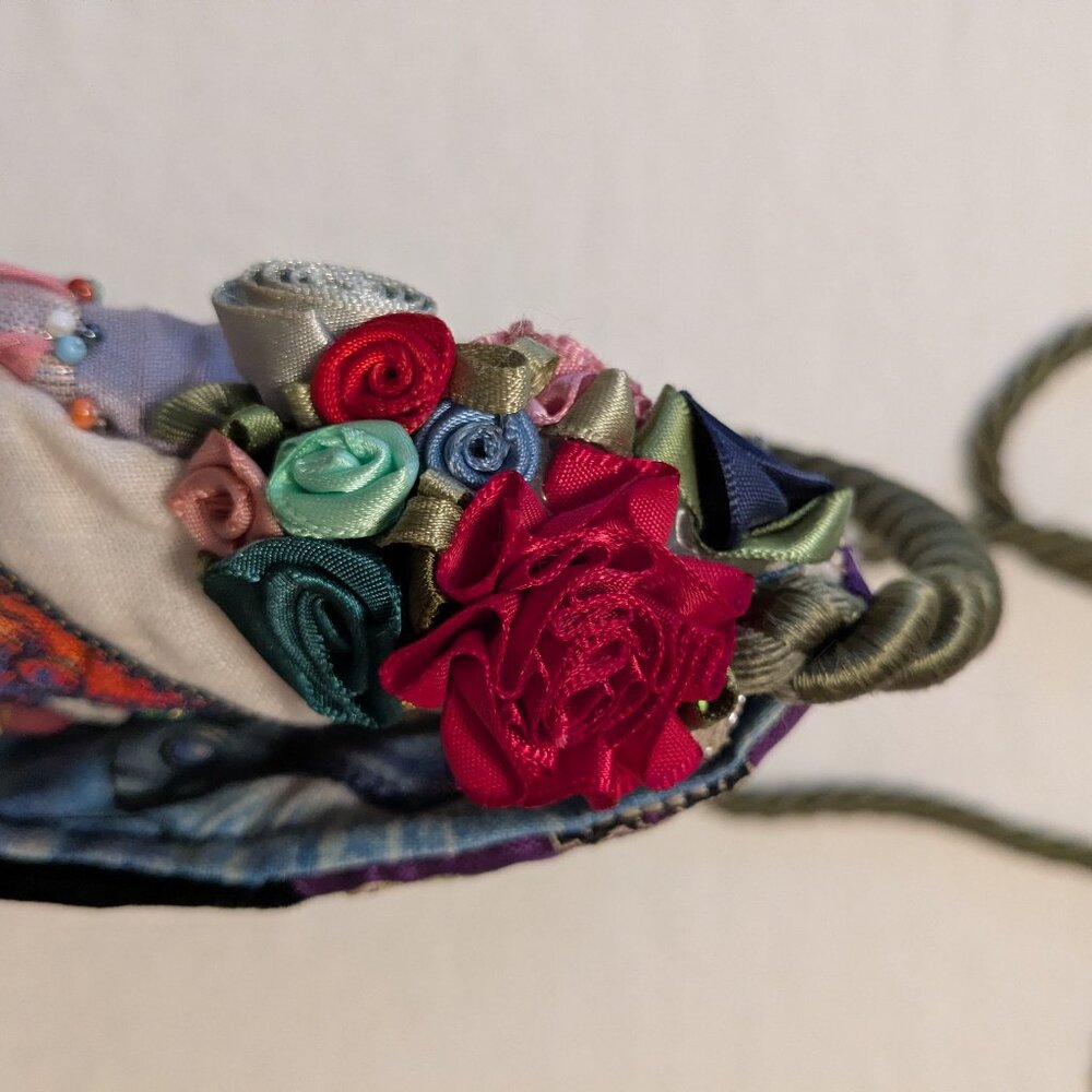 Renaissance Faire Multicolor Patchwork Purse - image 12